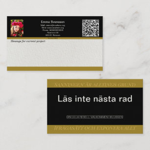 Visitkort — Connect, Elegant rebel (Swedish)