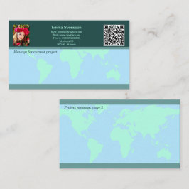 Visitkort — Connect, World
