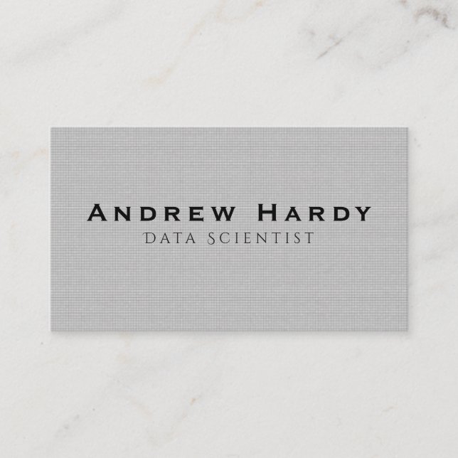 Visitkort dataforskare (Framsida)