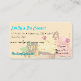 Visitkort dekorativ glass