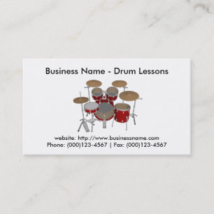 Visitkort: Drum Lessons Visitkort