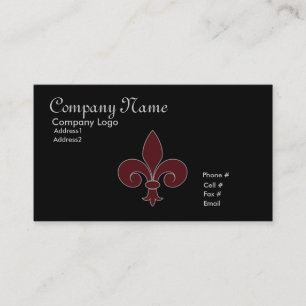 Visitkort Fleur-De-Lis