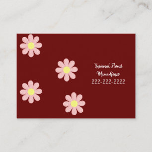 Visitkort, Florist Blommiga Visitkort