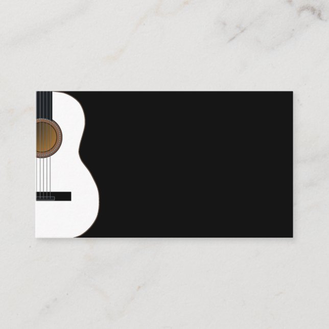 Visitkort för anpassadegitarrmusik (Framsida)