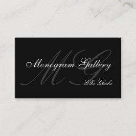 Visitkort för anpassadeMonogramslätt