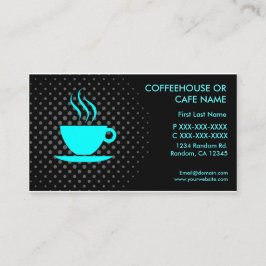 Visitkort för anpassningsbar för kaffehuscafe