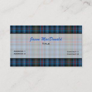 Visitkort för anpassningsbar för MacDonald