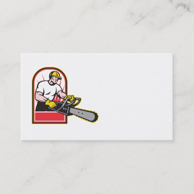 visitkort för arborist för trädbeskärarepruner (Framsida)