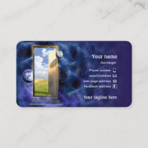 Visitkort för astrologer.