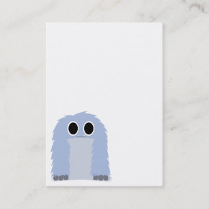 Visitkort för blåtthårigmonster