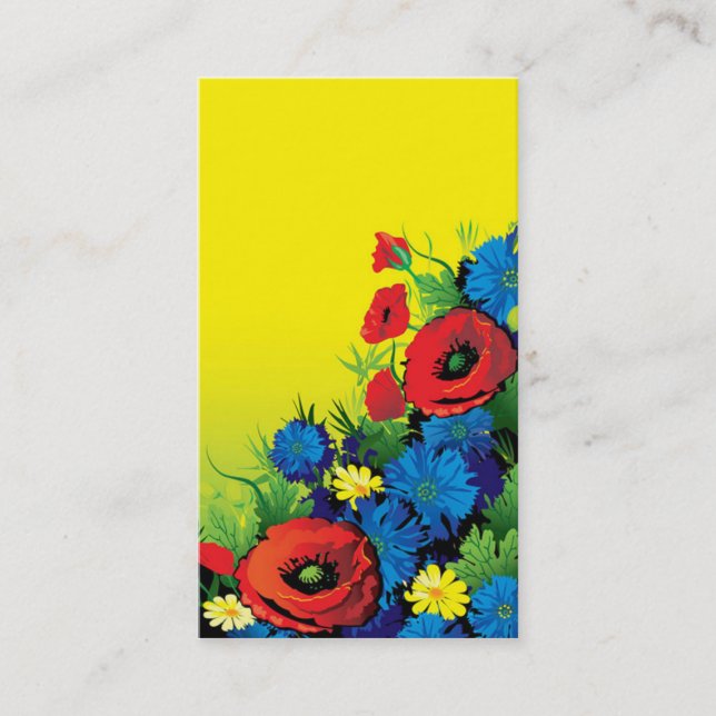 visitkort för blomsterhandlare (Framsida)