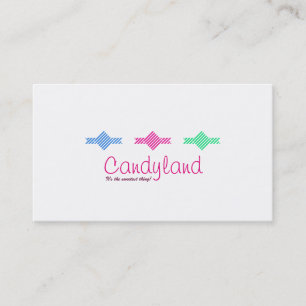 Visitkort för Candyland godisanpassningsbar