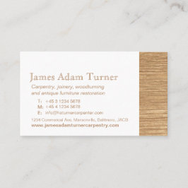 Visitkort för Carpentrysnickareträ
