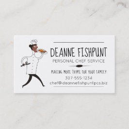 Visitkort för catering för afrikansk