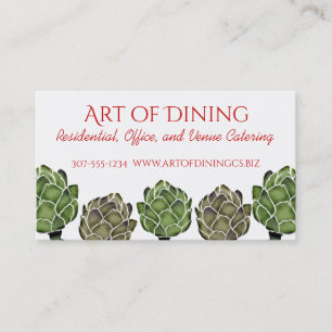 Visitkort för catering för kock för