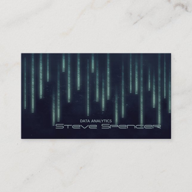Visitkort för Coder för dataAnalyticsit-chef (Framsida)