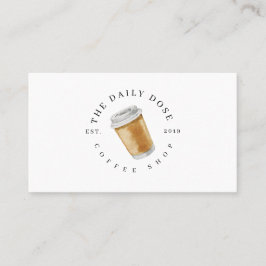 Visitkort för coffee shop för