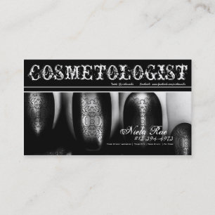 Visitkort för Cosmetologist/nageltekniker
