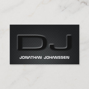 Visitkort för DJ för modern kolfiber yrkesmässi