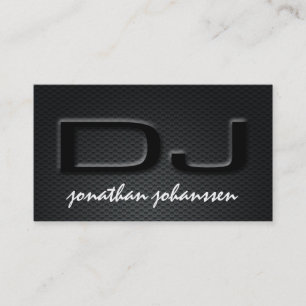 Visitkort för DJ för modern kolfiber yrkesmässi