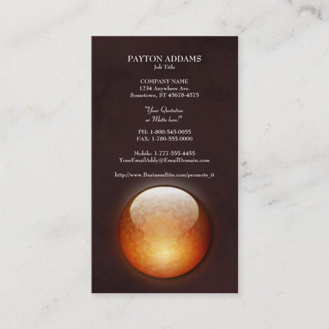 Visitkort för förnyandejuvellodrät (Framsida)