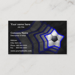 Visitkort för fotbollstjärnamall