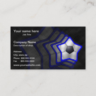 Visitkort för fotbollstjärnamall