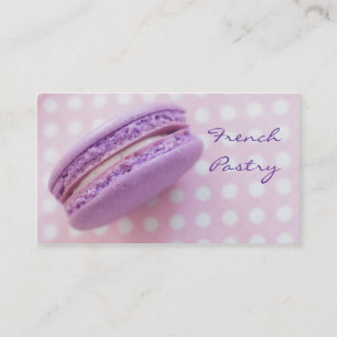 Visitkort för franskMacaron bakelse
