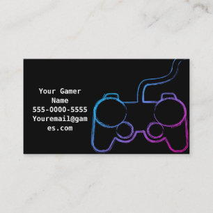 Visitkort för Gamer för