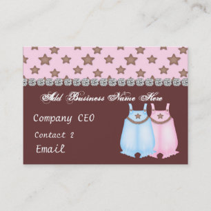 Visitkort för Glam för babyBOUTIQUELAGER