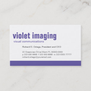 Visitkort för grundlinjepanelViolet