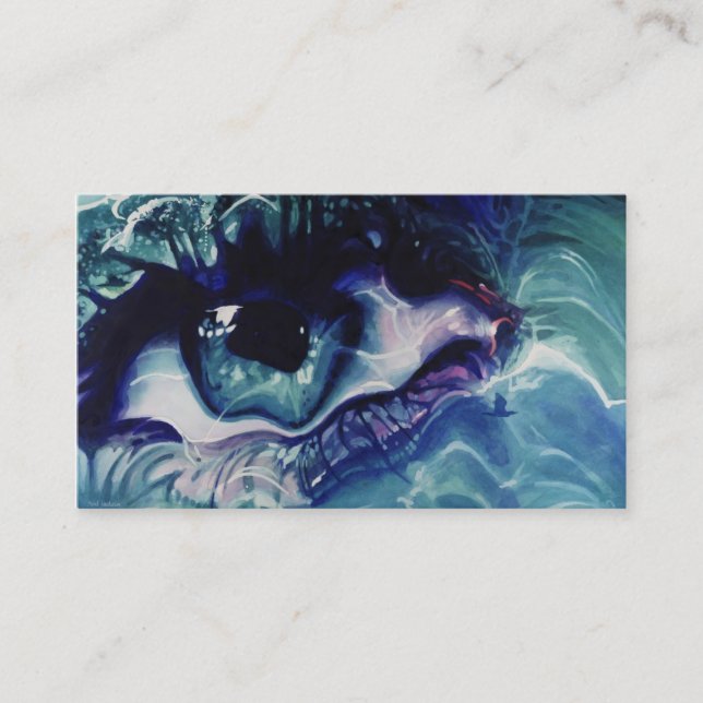 Visitkort för havsjordhimmel (Framsida)