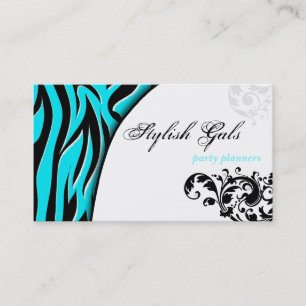 Visitkort för höft för zebra tryck för
