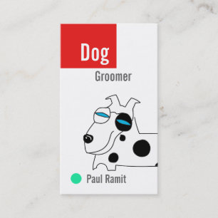 Visitkort för hundGroomerfärg