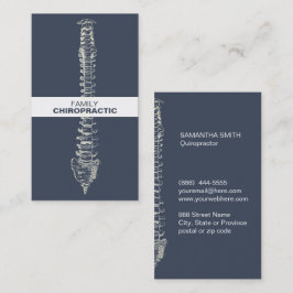 Visitkort för ı för familjChiropracticrygg
