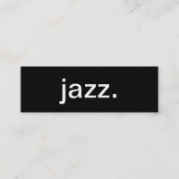 Visitkort för Jazzmusik