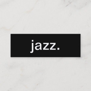 Visitkort för Jazzmusik