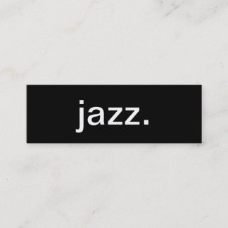 Visitkort för Jazzmusik