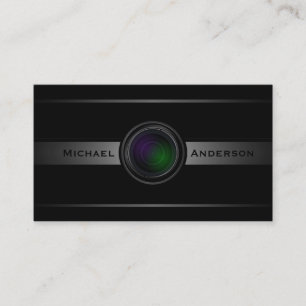 Visitkort för kameraLens fotografi
