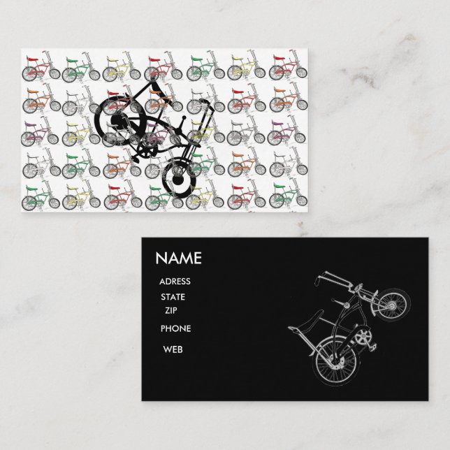 VISITKORT för KLASSIKER SCHWINN för (Fram/baksida)