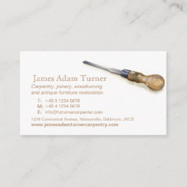 Visitkort för konst för Carpentrysnickarestämjärn