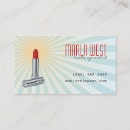 Visitkort för konstnär för Makeup för