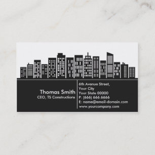 Visitkort för konstruktionsföretag