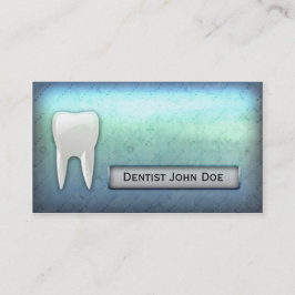 Visitkort för kontor för kall blåtttandläkare