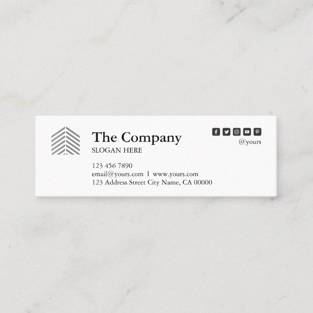 Visitkort för kortkort för Constructorarkitektgrå (Framsida)