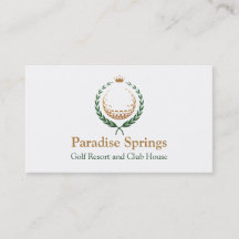 Visitkort för krona för Golfball för