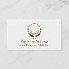 Visitkort för krona för Golfball för