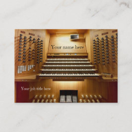 Visitkort för kyrkliga musiker - organ tröstar