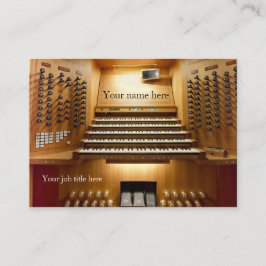 Visitkort för kyrkliga musiker - organ tröstar