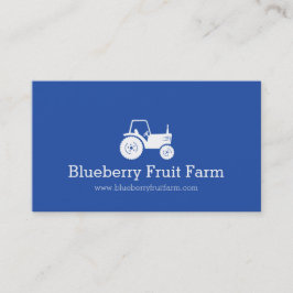 Visitkort för lantgård för traktorvitblått modern